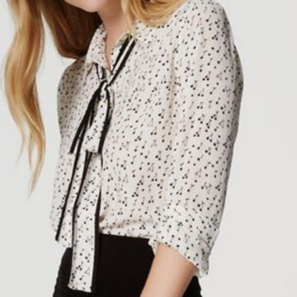 Loft cherry blouse